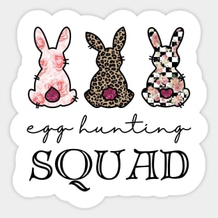 Leopard Egg Hunting Squad Sticker